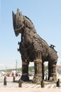 Trojan Horse from the movie Troy on the waterfront promenade of Canakkale